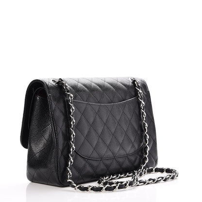 Chanel Caviar Quilted Jumbo Double Flap Black 4 of 9