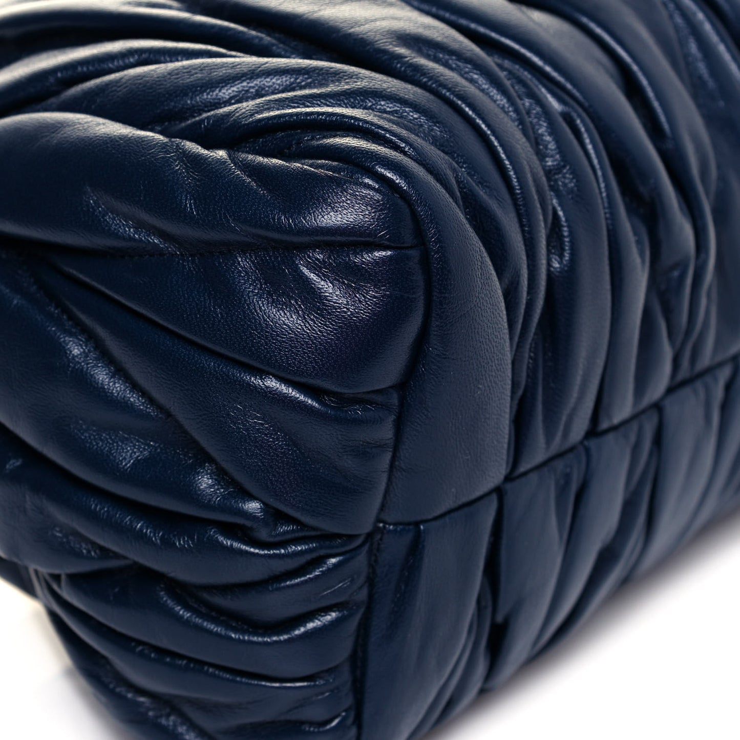 Nappa Matelasse Shoulder Bag Bleuette