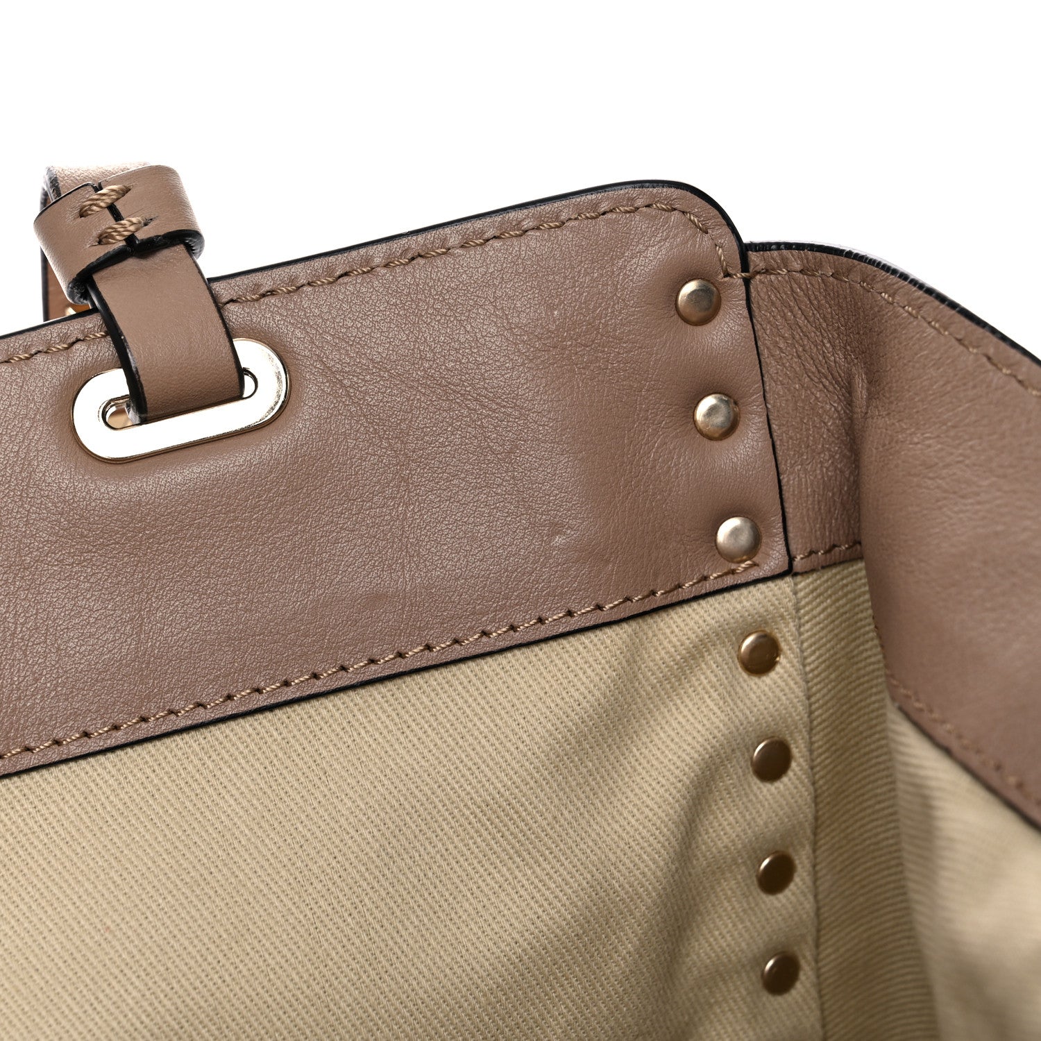 Valentino Garavani Vitello Medium Rockstud Tote Alpaca 15 of 23