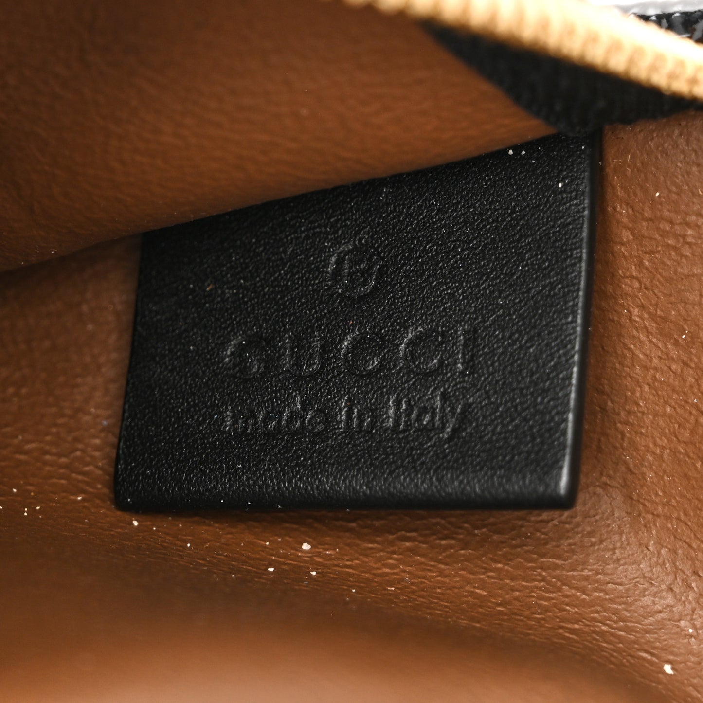Suede Patent Large Rajah Chain Tote Nocciola Black