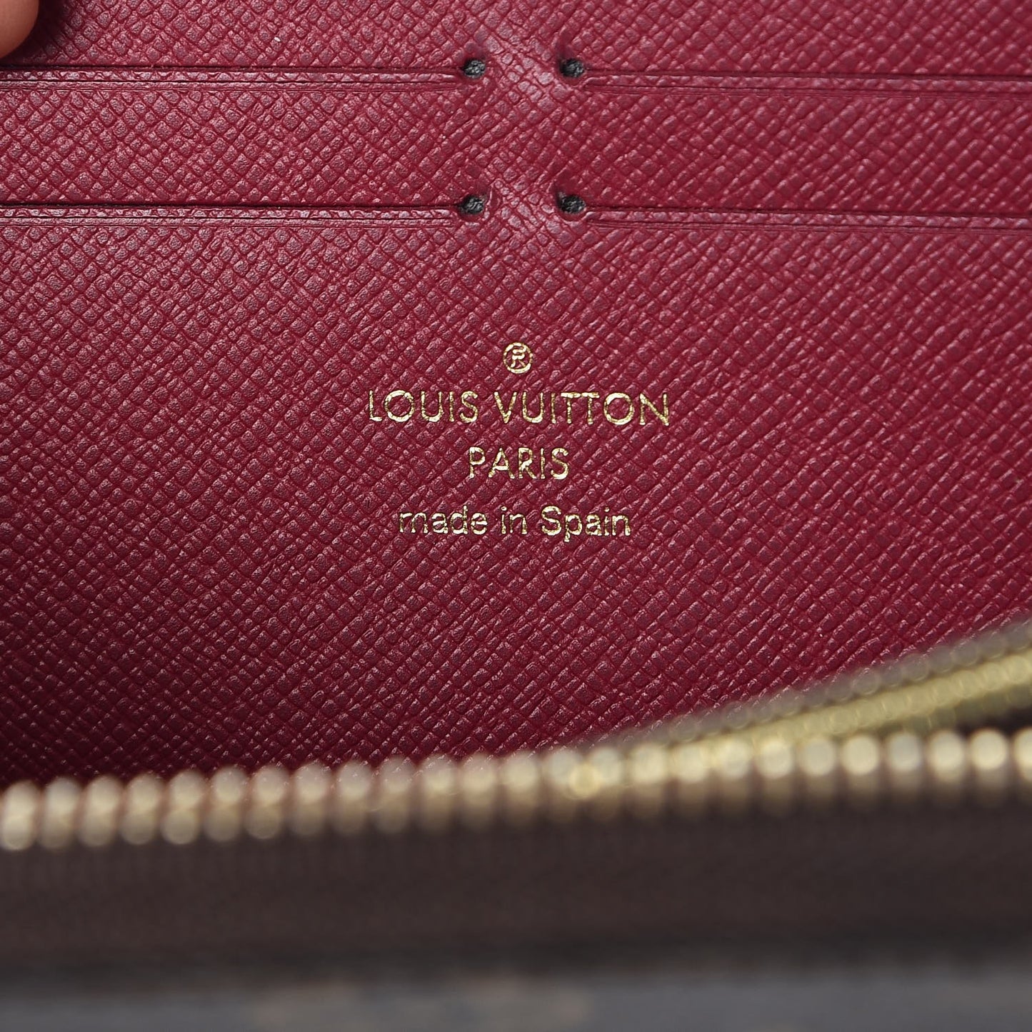 Monogram Clemence Wallet Fuchsia