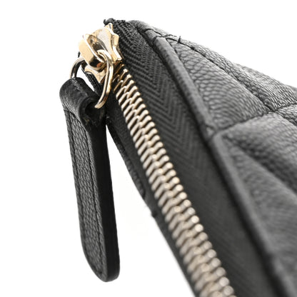 Chanel Caviar Quilted Small Cosmetic Case Black 9 of 12