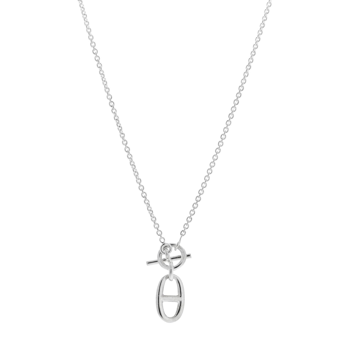 Sterling Silver Amulette Chaine d'Ancre Necklace