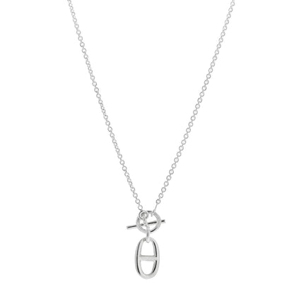Hermes Sterling Silver Amulette Chaine d'Ancre Necklace 1 of 5