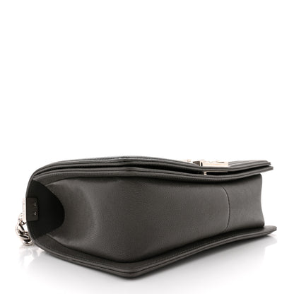 Chanel Caviar Quilted Medium Boy Flap Grey 4 of 11