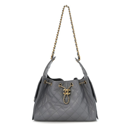 Chanel Caviar Quilted Small Chanel 25 Handbag Dark Grey 1 of 11