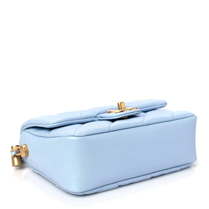 Chanel Iridescent Caviar Quilted Mini My Perfect Flap Light Blue 4 of 7