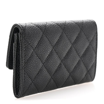Chanel Caviar Quilted Flap Card Holder Black 3 of 9