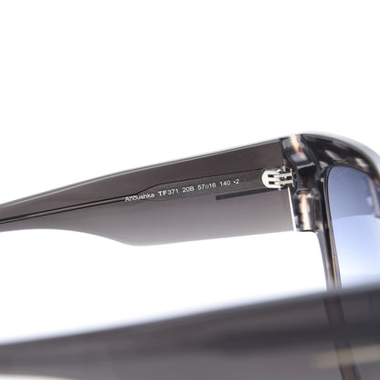 Tom Ford Acetate Anoushka Cat Eye Sunglasses TF371 Melange Grey Peach 5 of 8