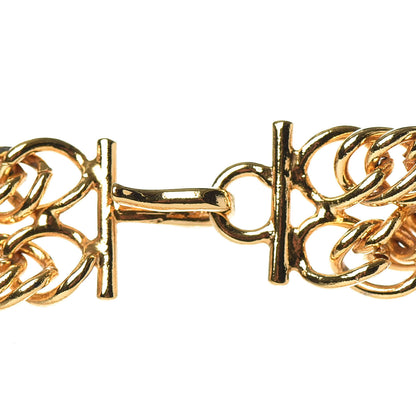 Chanel Chain Link CC Choker Necklace Gold 5 of 6