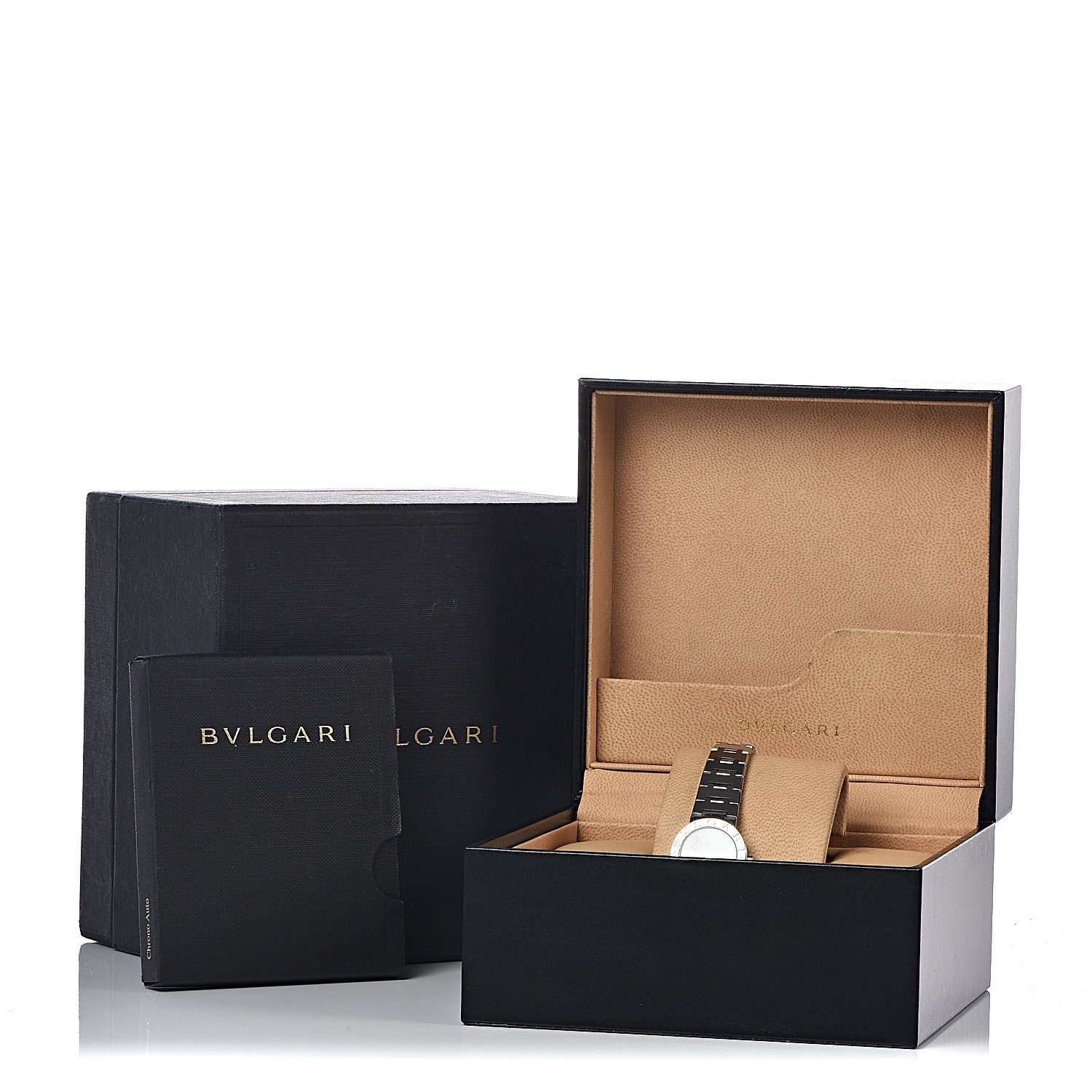 Bulgari Stainless Steel 23mm Quartz Watch Black 7 of 7
