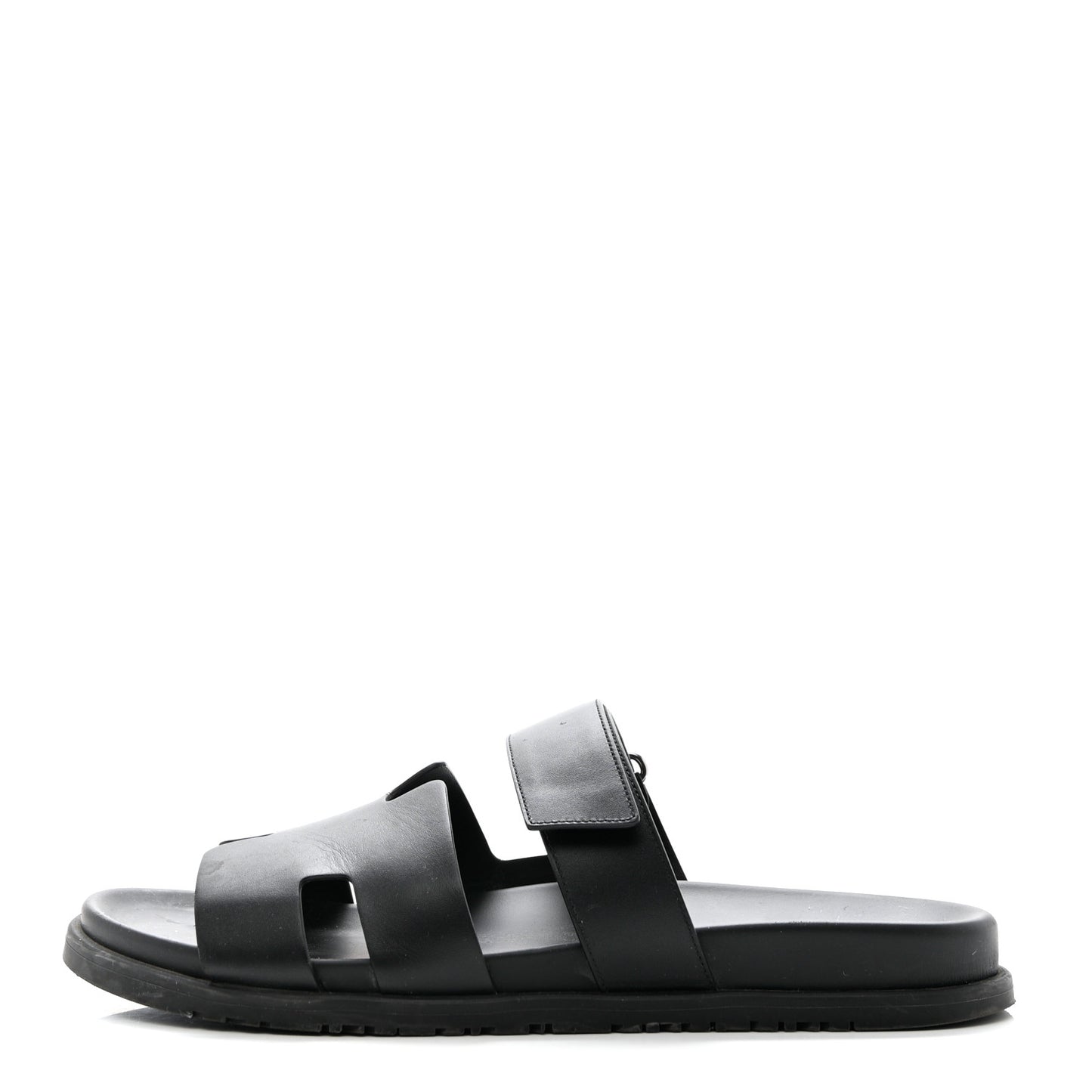 Calfskin Mens Chypre Sandals 45 Black