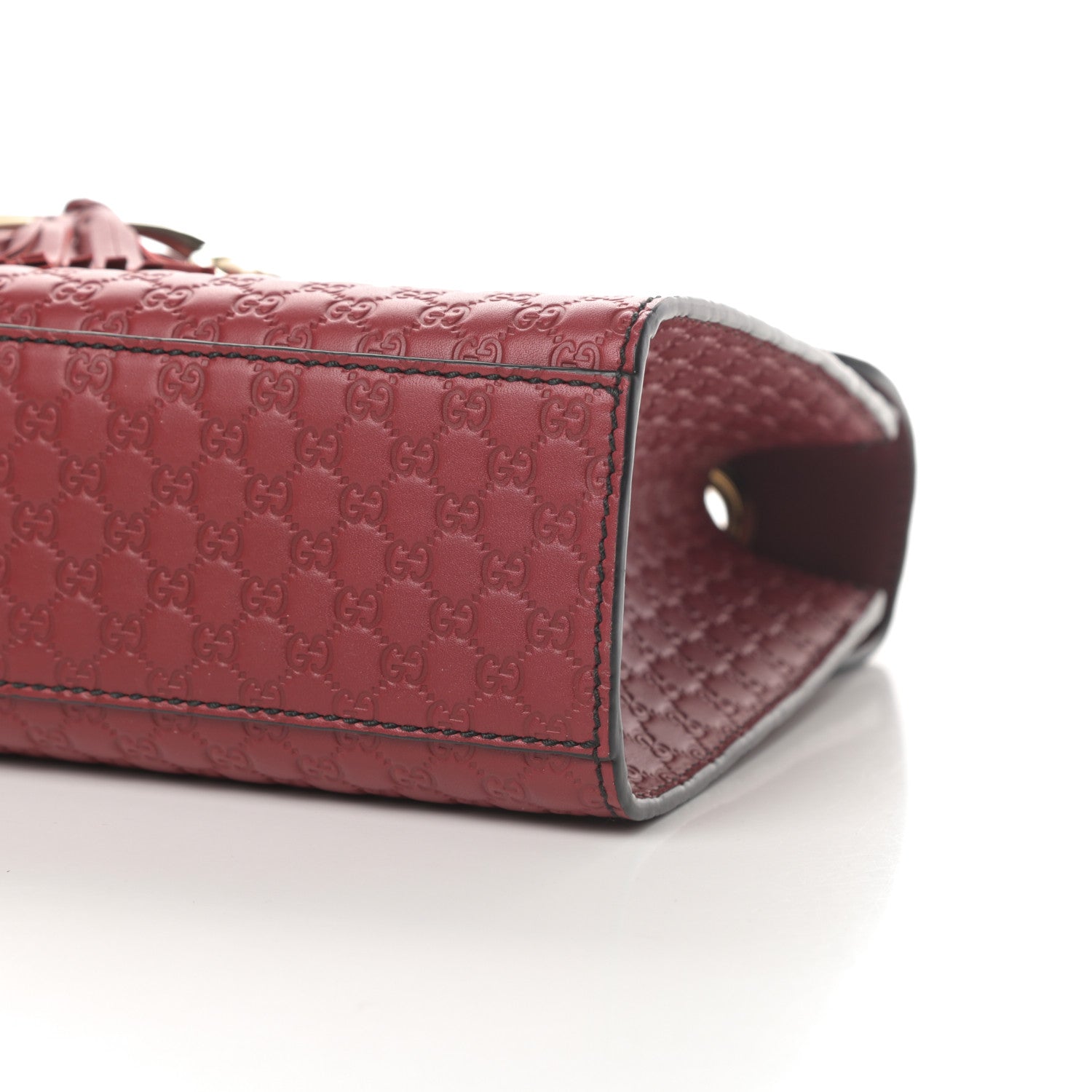 Gucci Microguccissima Medium Emily Chain Shoulder Bag Red 10 of 12