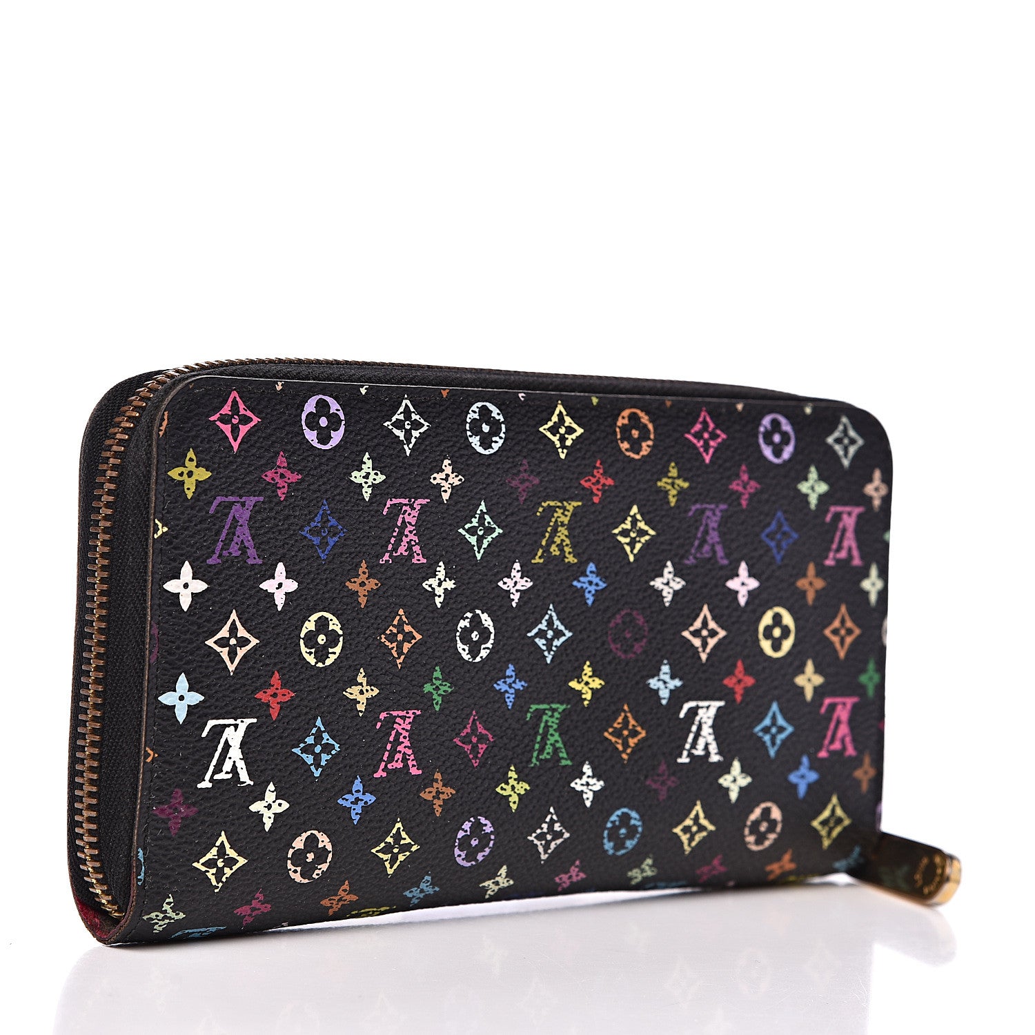 Louis Vuitton Monogram Multicolor Zippy Wallet Black Grenade 2 of 14