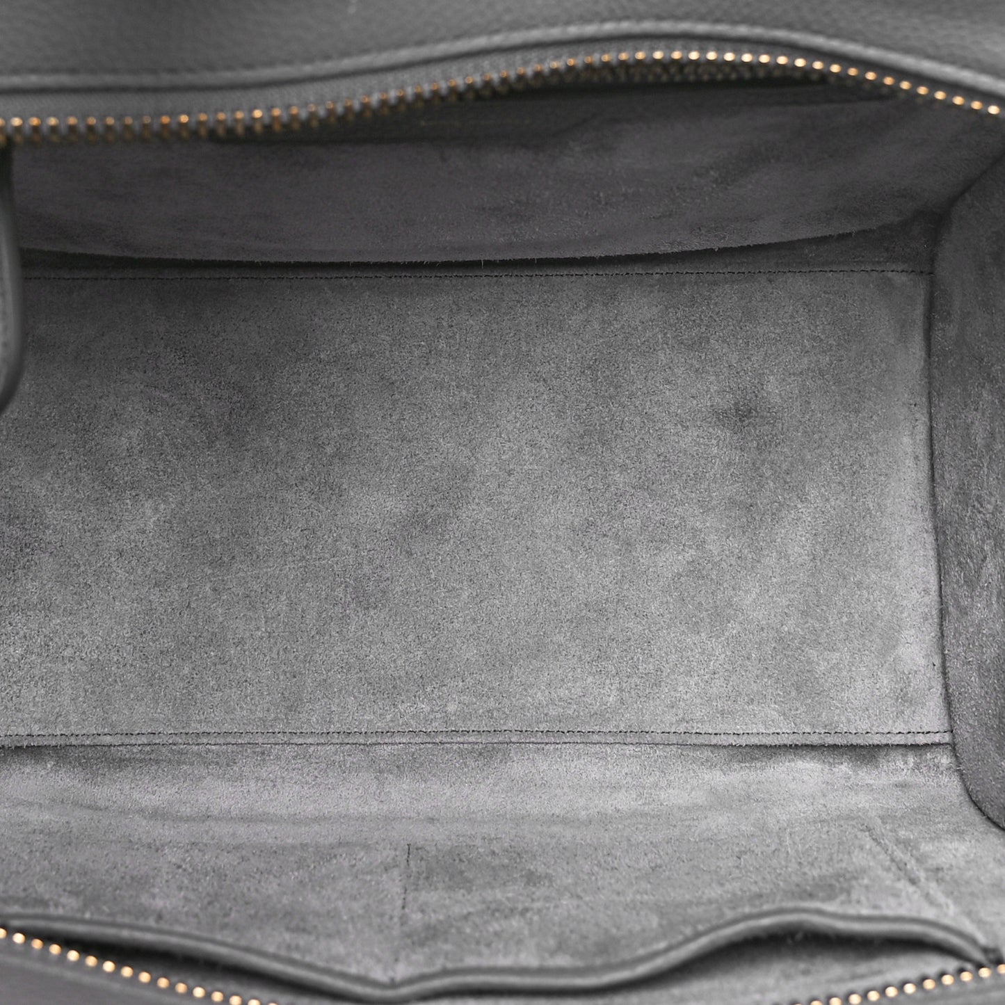 Baby Drummed Calfskin Micro Luggage Kohl