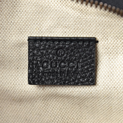 Gucci Grained Calfskin Logo Belt Bag Black 7 of 10