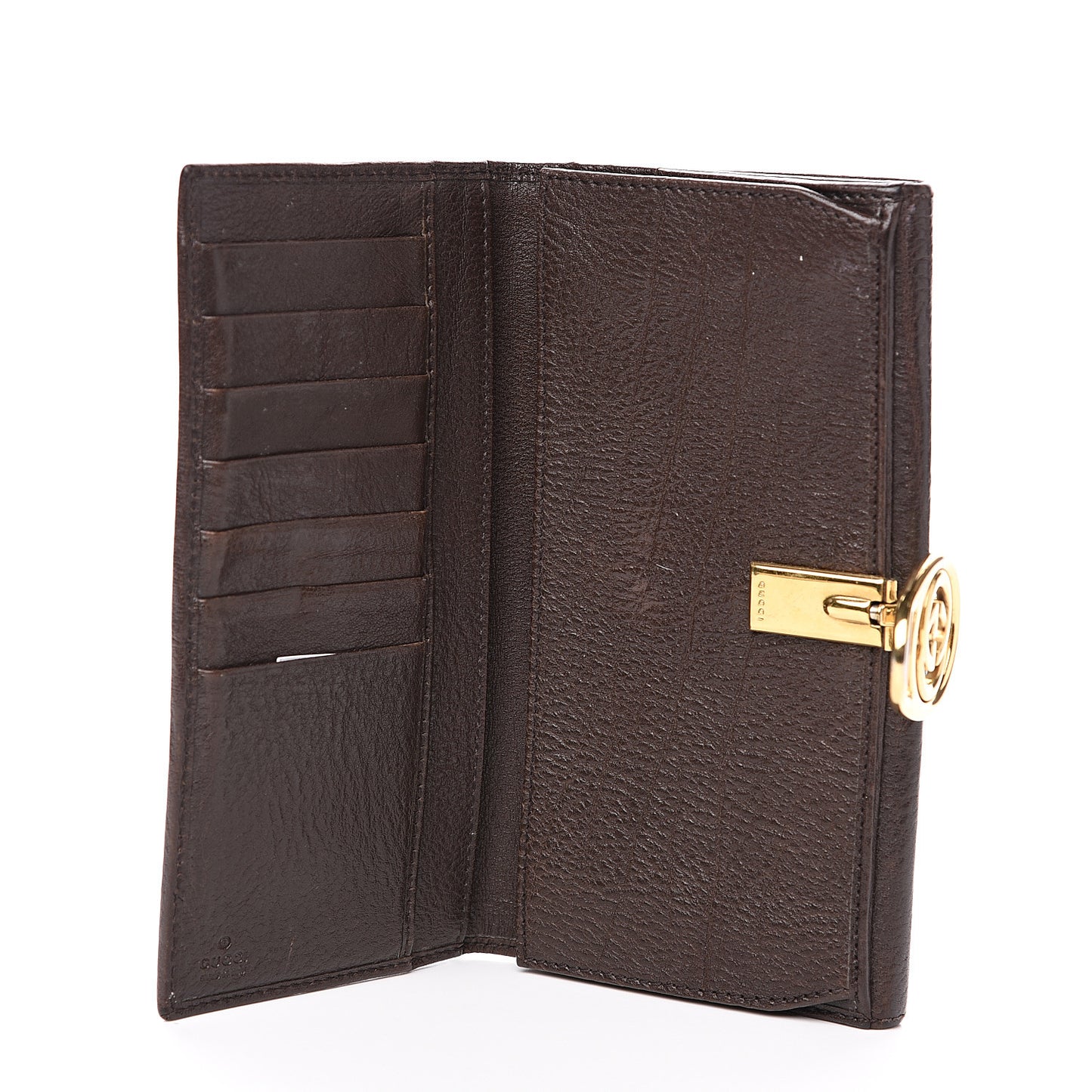 Monogram Interlocking GG Continental Wallet Dark Brown