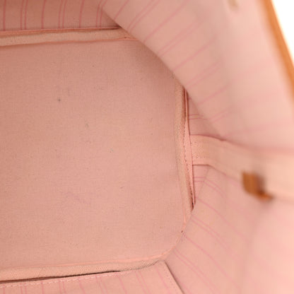 Louis Vuitton Damier Azur Neo Neverfull MM Rose Ballerine 13 of 17