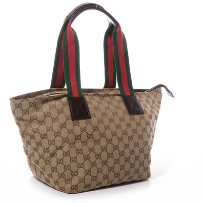Gucci GG Monogram Medium Web Handle Bucket Tote 3 of 8