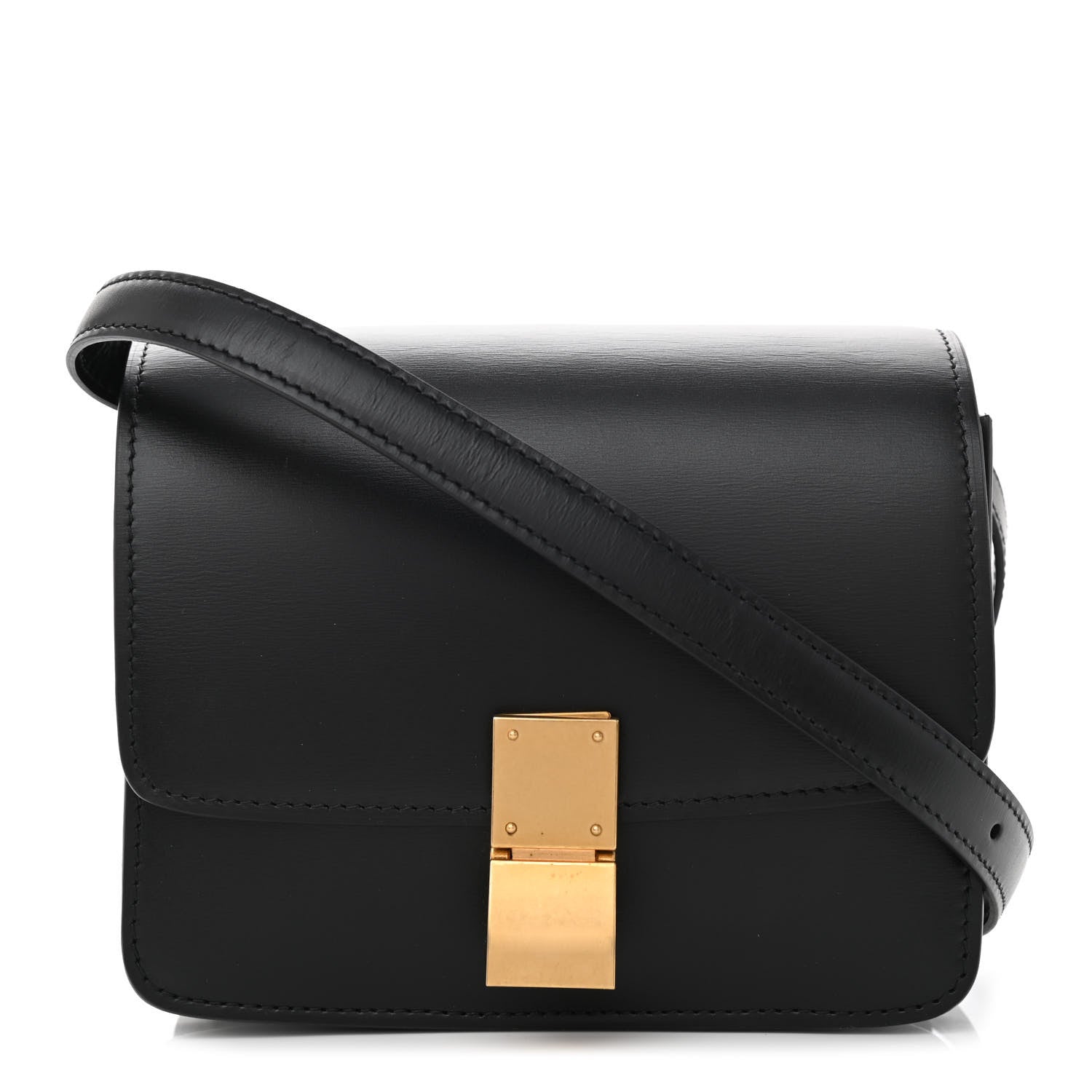 Celine Box Calfskin Small Classic Box Flap Bag Black 1 of 11