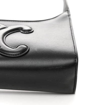 Celine Smooth Calfskin Cuir Triomphe Shoulder Bag Black 13 of 14