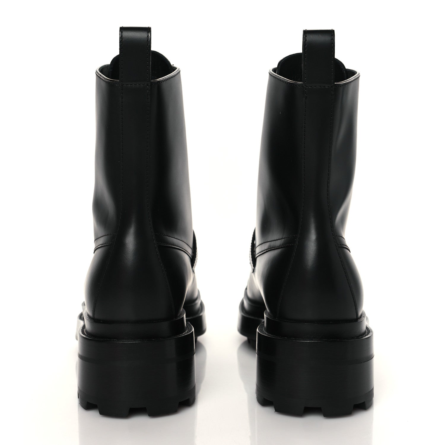 Hermes Glossed Calfskin Funk Ankle Boots 37.5 Black 5 of 10