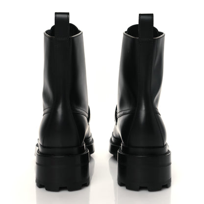 Hermes Glossed Calfskin Funk Ankle Boots 37.5 Black 5 of 10