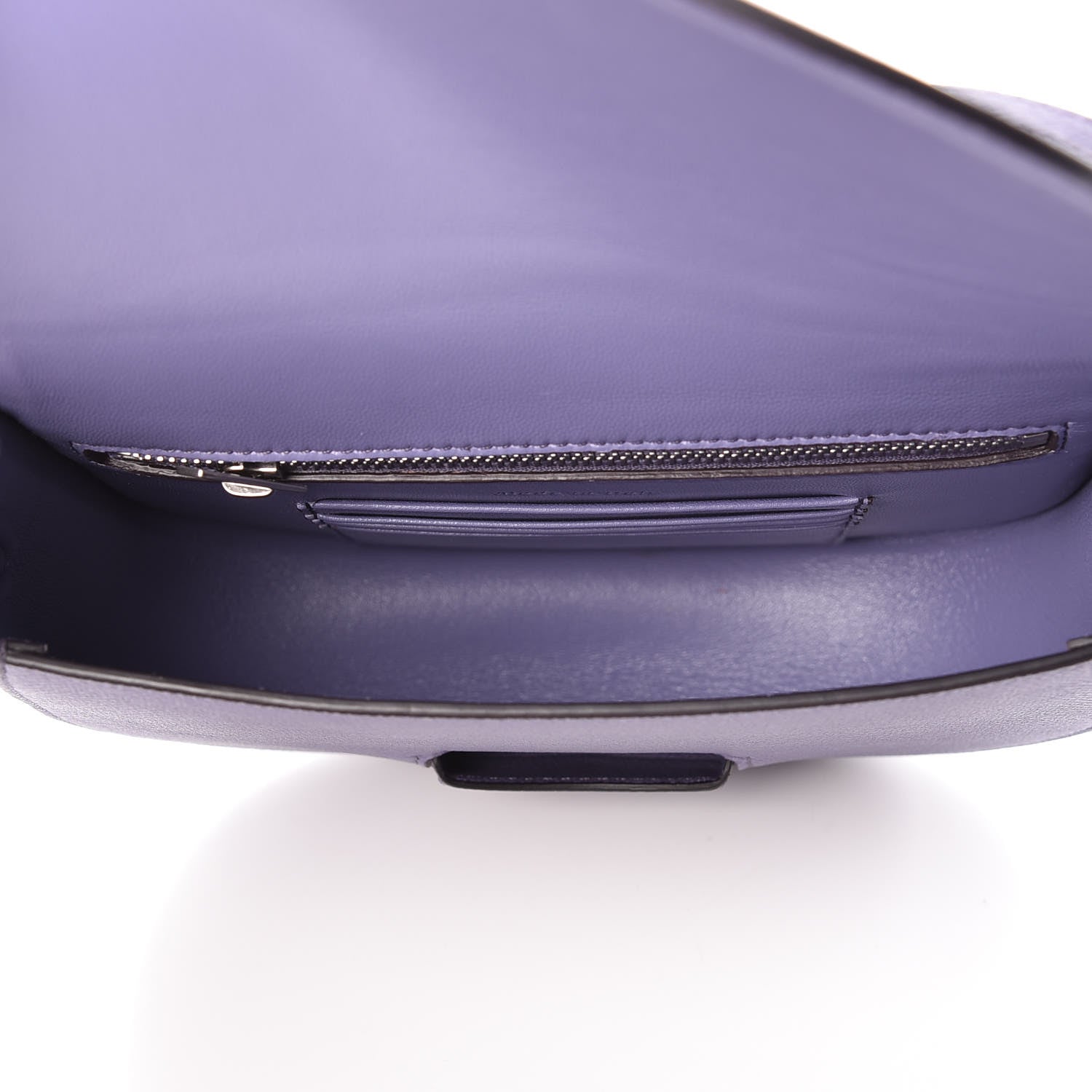 Celine Grained Calfskin Small Trotteur Amethyst 7 of 8