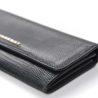 Burberry Lizard Continental Flap Wallet Dark Cyan 7 of 9
