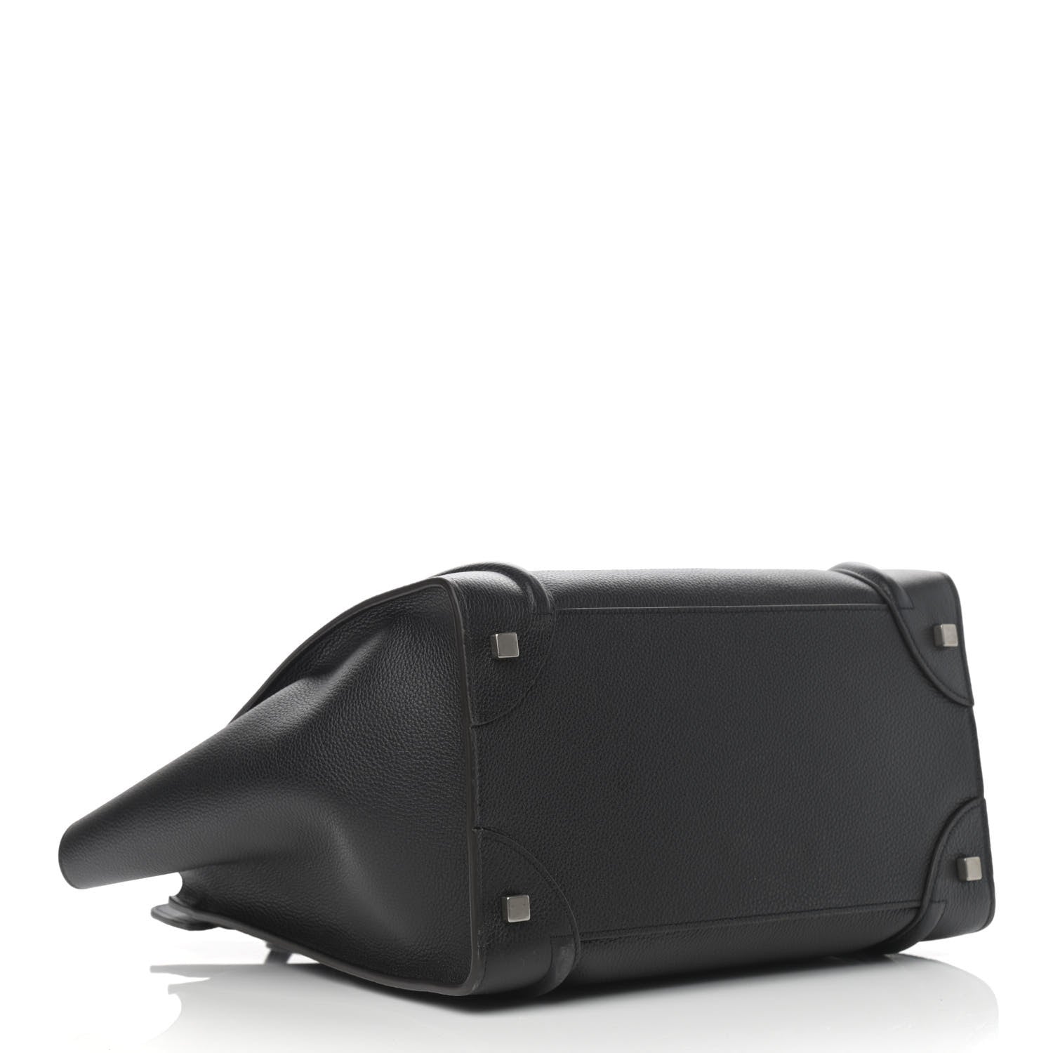 Celine Drummed Calfskin Mini Luggage Black 4 of 11