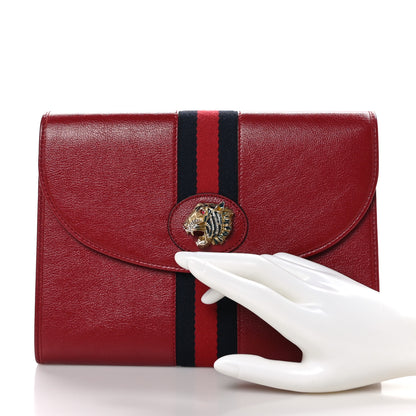 Gucci Calfskin Web Rajah Clutch Romantic Cherry 2 of 9