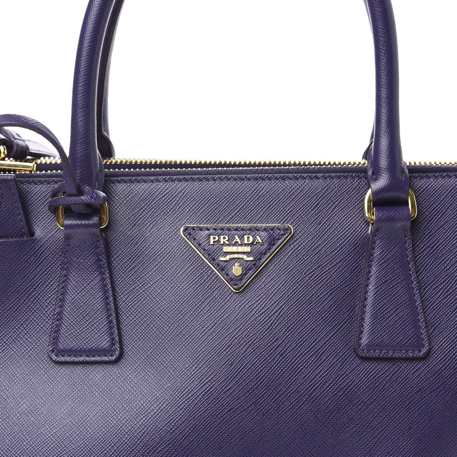 Prada Saffiano Small Galleria Double Zip Tote Viola 12 of 12