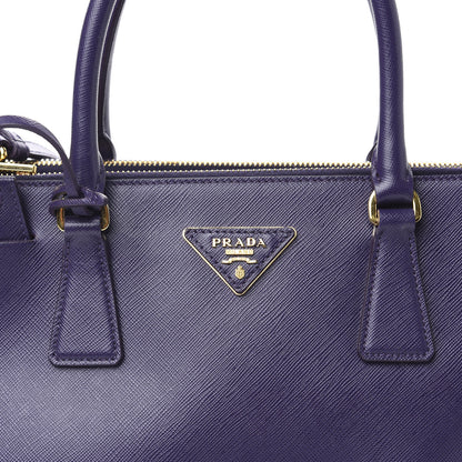 Prada Saffiano Small Galleria Double Zip Tote Viola 12 of 12