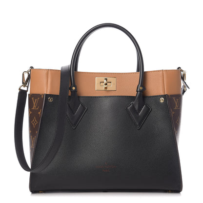 Louis Vuitton Calfskin Monogram On My Side Black 1 of 8