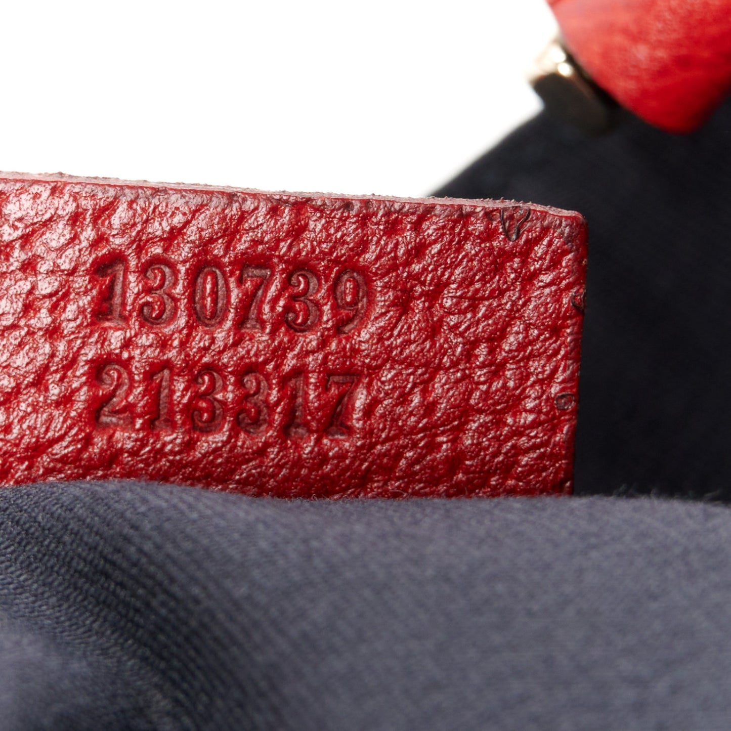 Monogram Abbey Small Tote Navy Red
