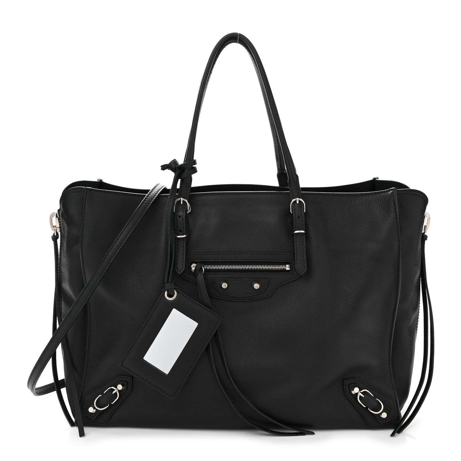 Balenciaga Veau Papier B4 Zip Around Tote Black 1 of 12