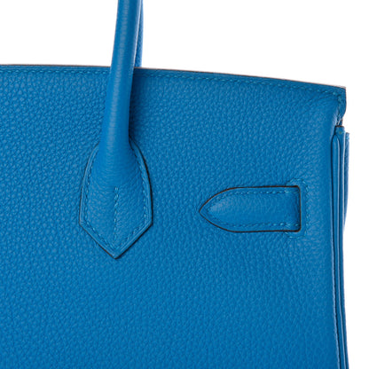 Hermes Togo Birkin 30 Bleu Zanzibar 12 of 37