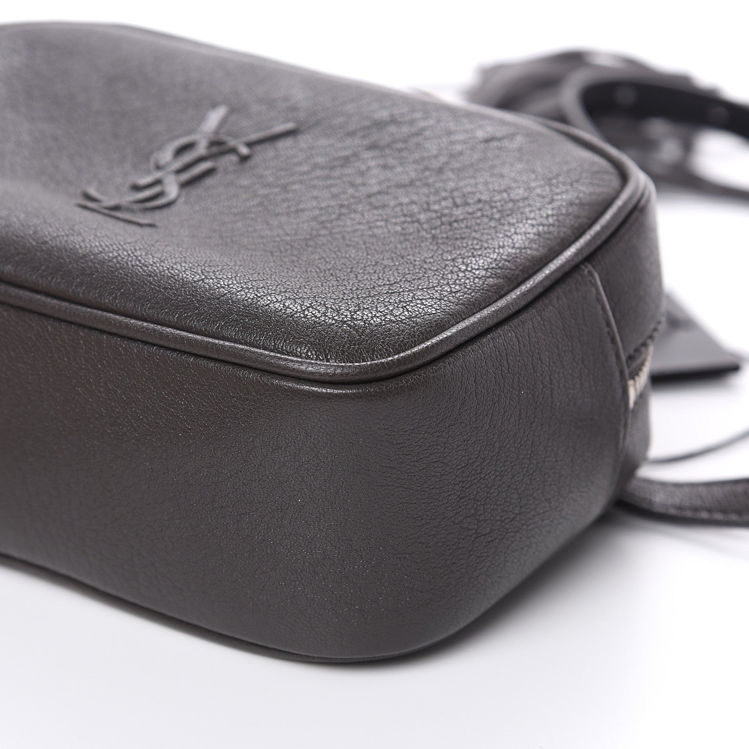 Saint Laurent Lambskin Monogram Lou Belt Bag Asphalt 8 of 9