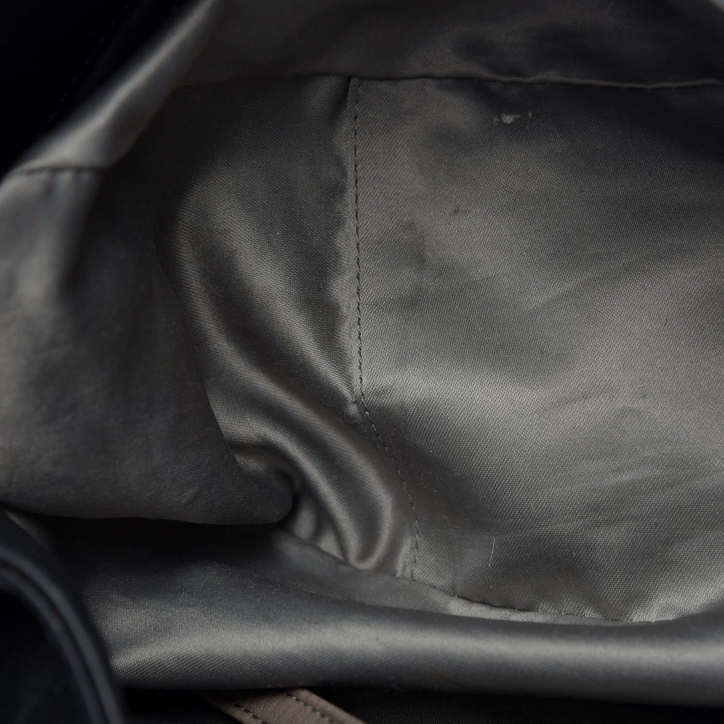 Calfskin Modern Chain Rhodoid Hobo Black