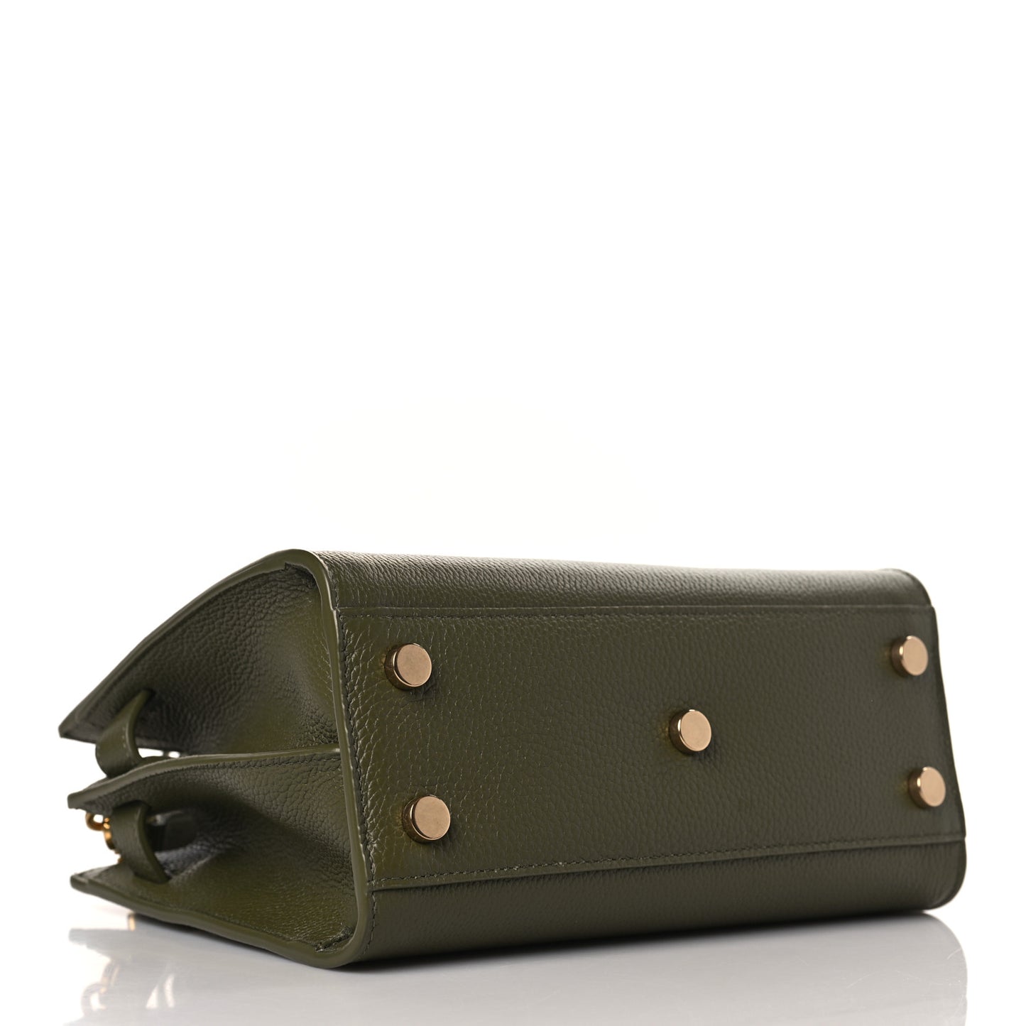 Grained Calfskin Nano Supple Sac De Jour Green