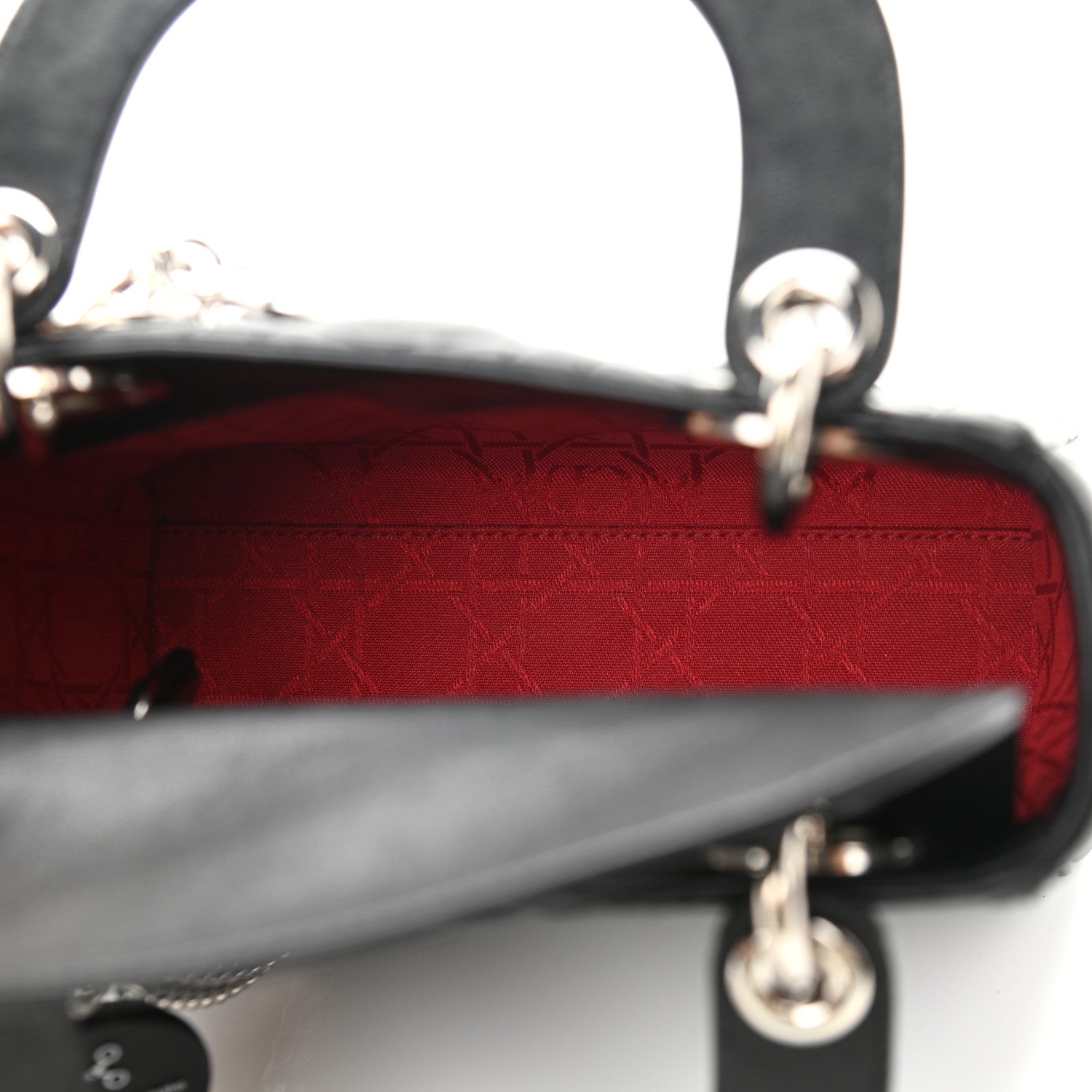 Christian Dior Lambskin Cannage Mini Lady Dior Black 5 of 12