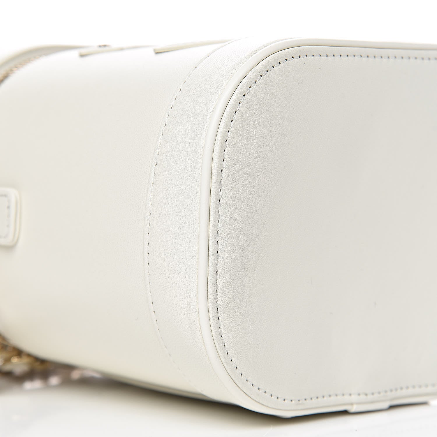 Chanel Lambskin Timeless Vanity Cosmetic Case White 8 of 10