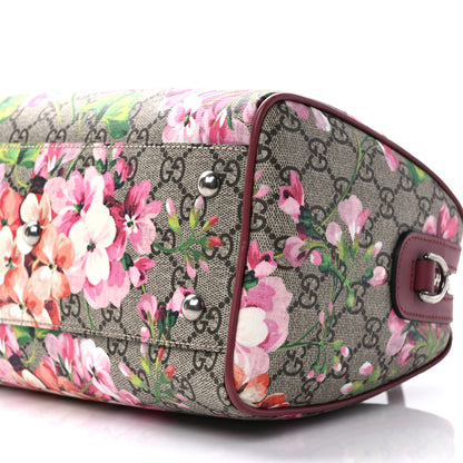 Gucci GG Supreme Monogram Blooms Small Boston Beige Multicolor Dry Rose 9 of 9