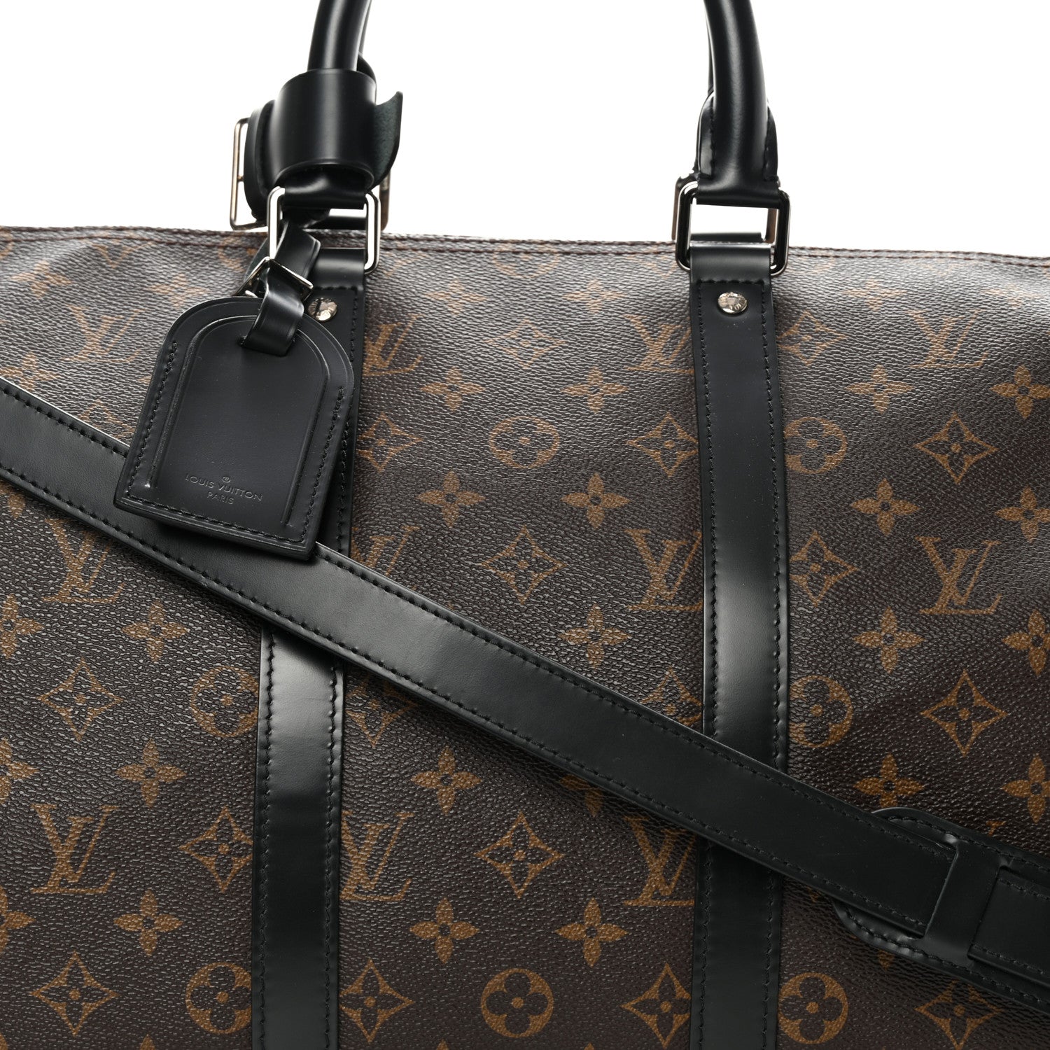 Louis Vuitton Monogram Macassar Keepall Bandouliere 45 8 of 13