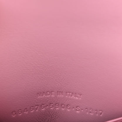Balenciaga Shiny Box Calfskin Tonal B Hourglass Top Handle Bag Mini with Chain Candy Pink 6 of 8