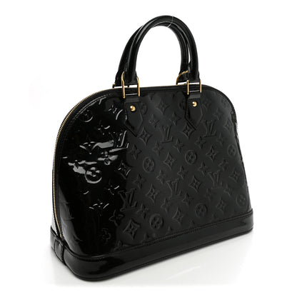 Louis Vuitton Vernis Alma PM Noir Magnetique 3 of 10