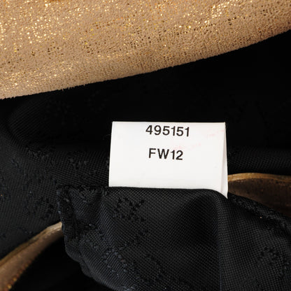 Stella McCartney Metallic Shaggy Deer Falabella Fold Over Tote Gold 9 of 9