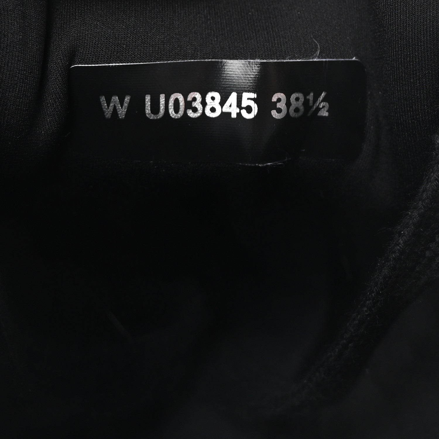 Chanel Lambskin Fabric CC Uniform Sneakers 38.5 Black 9 of 9