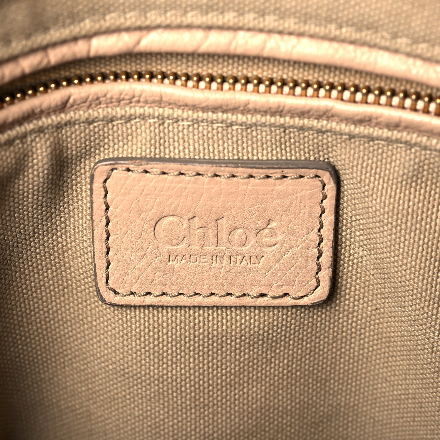 Chloe Calfskin Medium Marcie Nude Satchel Natural 6 of 13