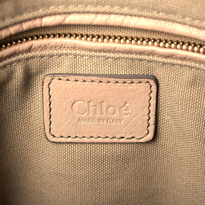 Chloe Calfskin Medium Marcie Nude Satchel Natural 6 of 13